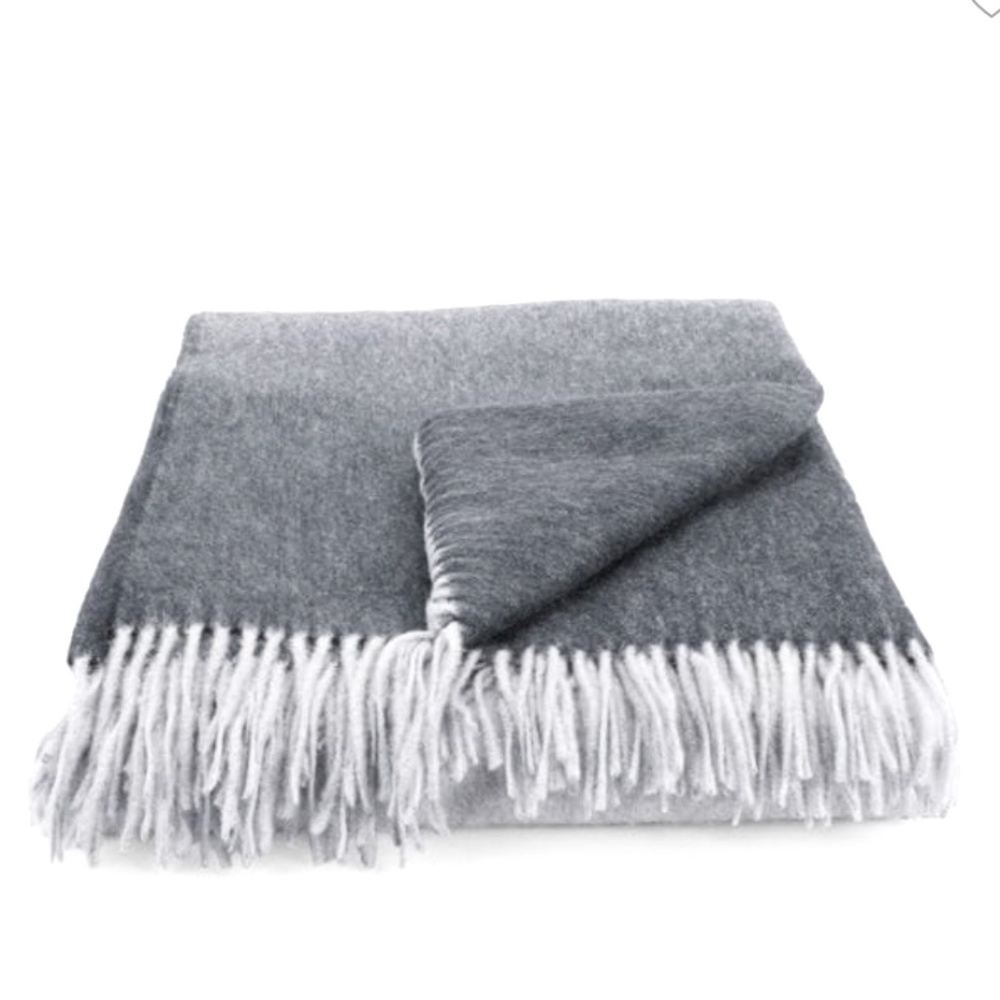 Saks Fifth Avenue - Cashmere/ Wool  Ombré Throw- NWT